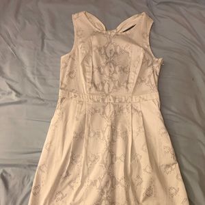 NWT The Limited brand white patterned summer dress size 10